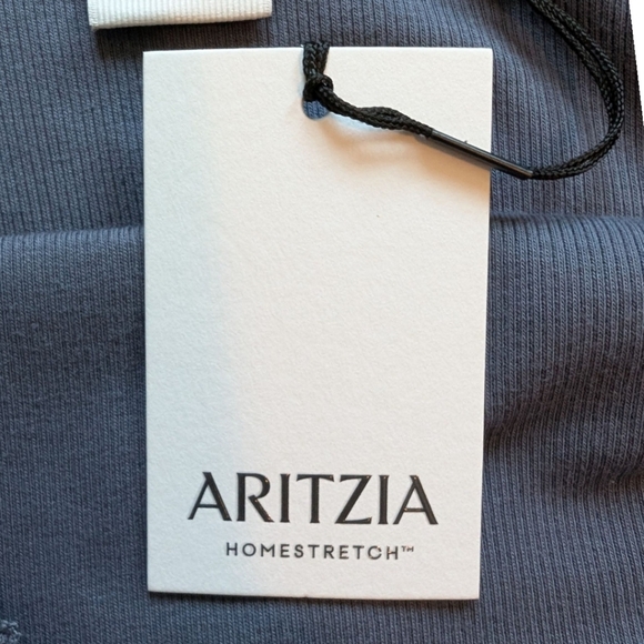 Aritzia Homestretch Rib Lace V-neck Cami Tank Vintage Navy New With Tag Women XL - Picture 8 of 13